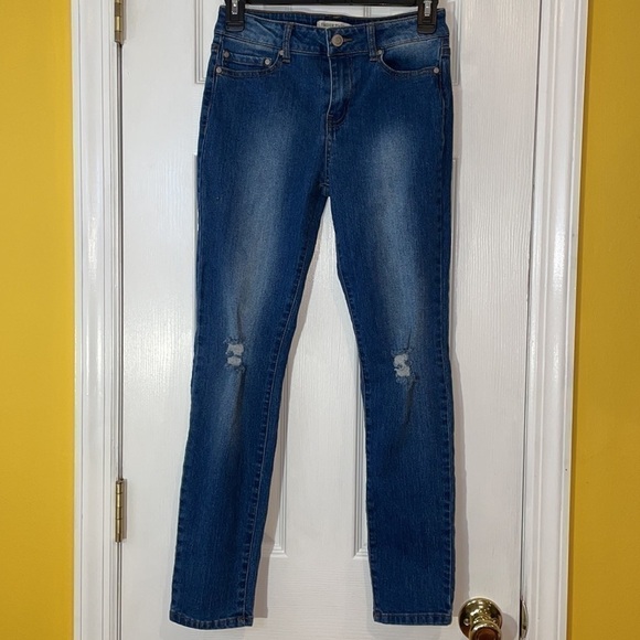 FOREVER‎ 21 Girl's Dark Denim Jeans 13/14 NWT - Picture 2 of 16